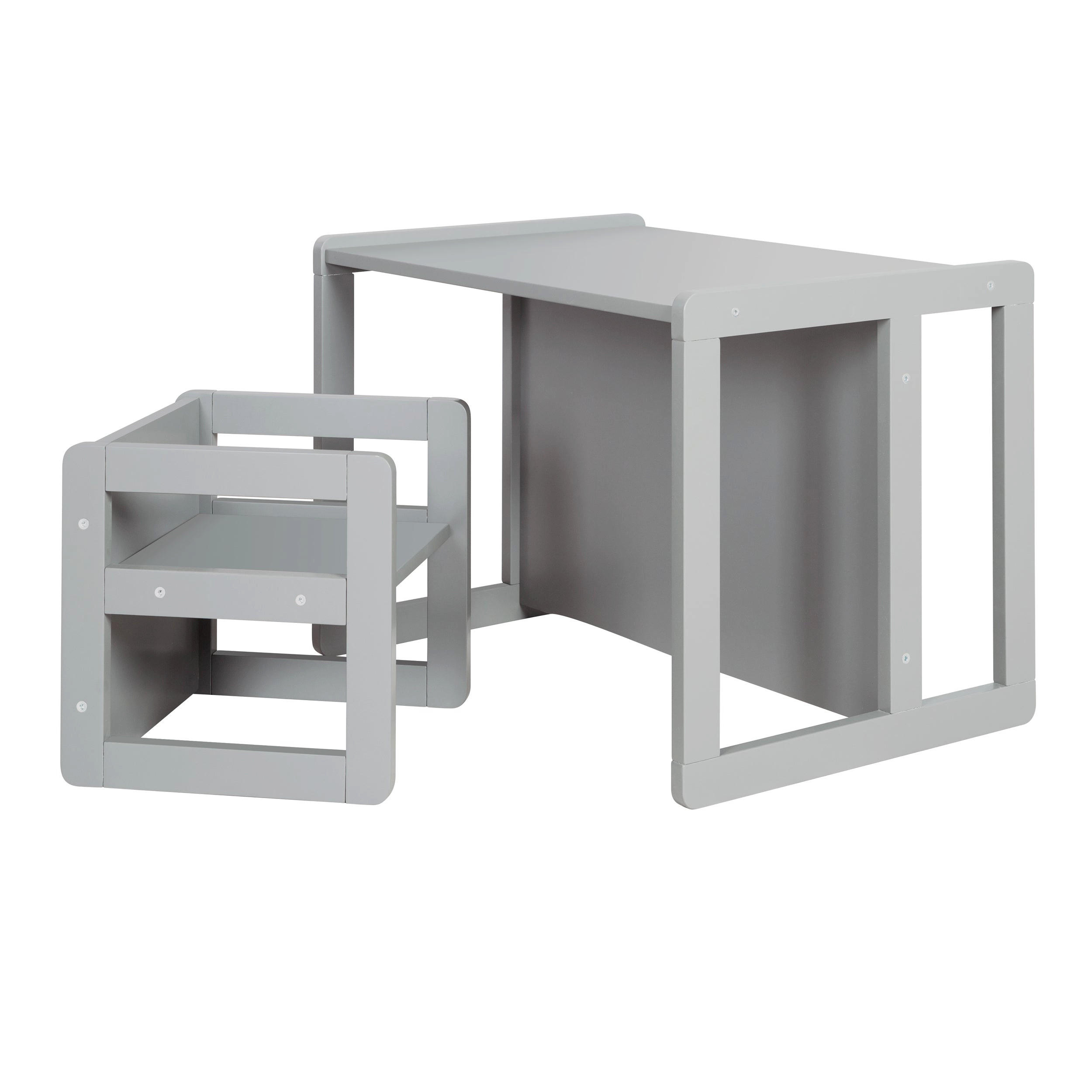 KINDERSITZGRUPPE 3in1 - Grau, Holzwerkstoff (61/30/44cm) - Roba