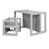 KINDERSITZGRUPPE 3in1 - Grau, Holzwerkstoff (61/30/44cm) - Roba