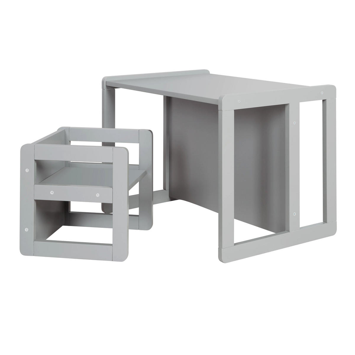 KINDERSITZGRUPPE 3in1 - Grau, Holzwerkstoff (61/30/44cm) - Roba