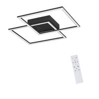 LED-DECKENLEUCHTE Friedhelm 54/54/7.5 cm - Schwarz, Metall (54/54/7.5cm) - Nettlife