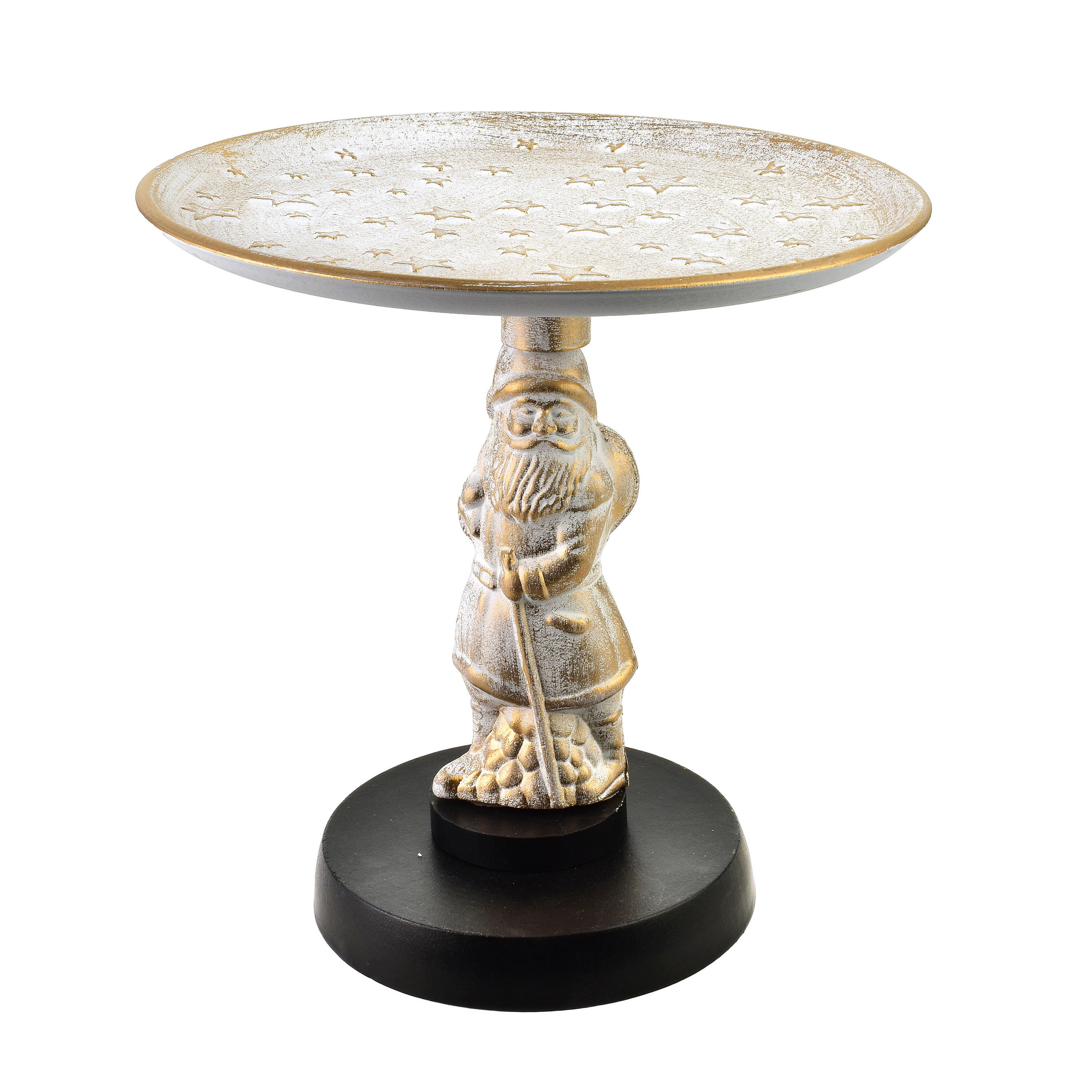 TORTENPLATTE Santa Lila Weiß 30,5x30,5x8 cm Holz - Weiß, Holz (30.5/8/30.5cm) - Mondex