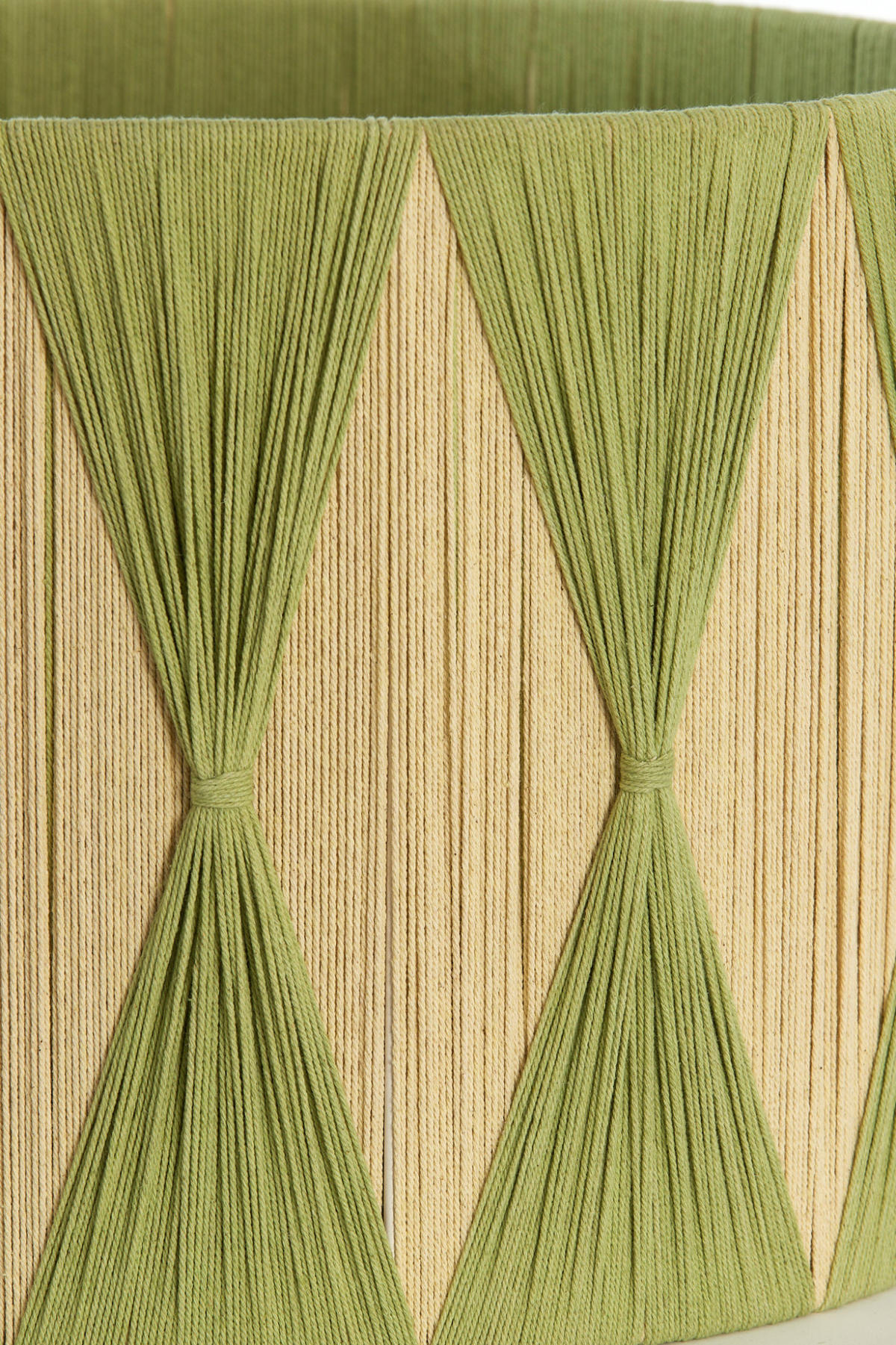 LAMPENSCHIRM Hannah Grün Ø40/30 cm - Grün, Textil (40/40/30cm) - Light & Living