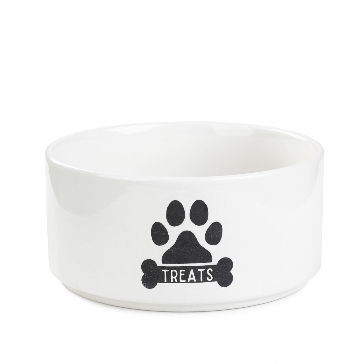 HUNDENAPF Treats 19/9 cm - Weiß, Keramik (19/19/9cm) - Homla