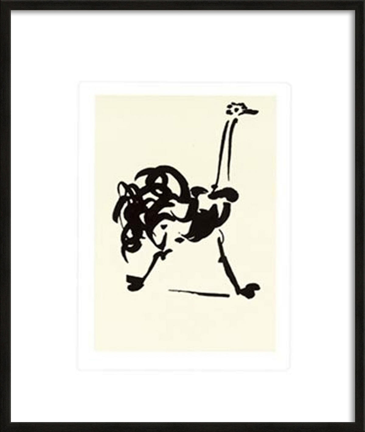 BILD gerahmt 53x63 cm Pablo Picasso „Der Strauß“ - Weiß, Holz (53/63cm) - artissimo