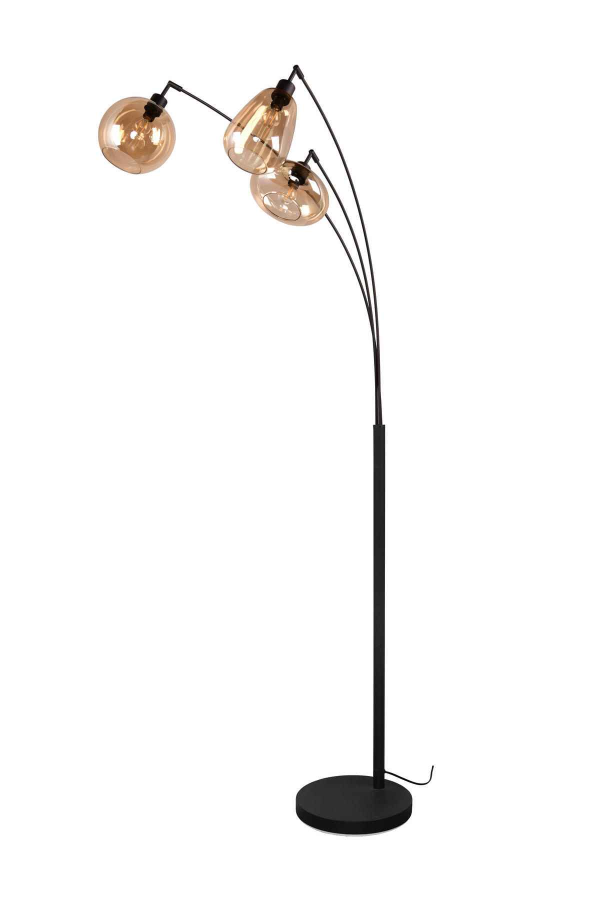 STEHLAMPE LUMINA - Schwarz - 0/0/200 cm - Schwarz, Metall (71.5/71.5/200cm) - Trio Leuchten