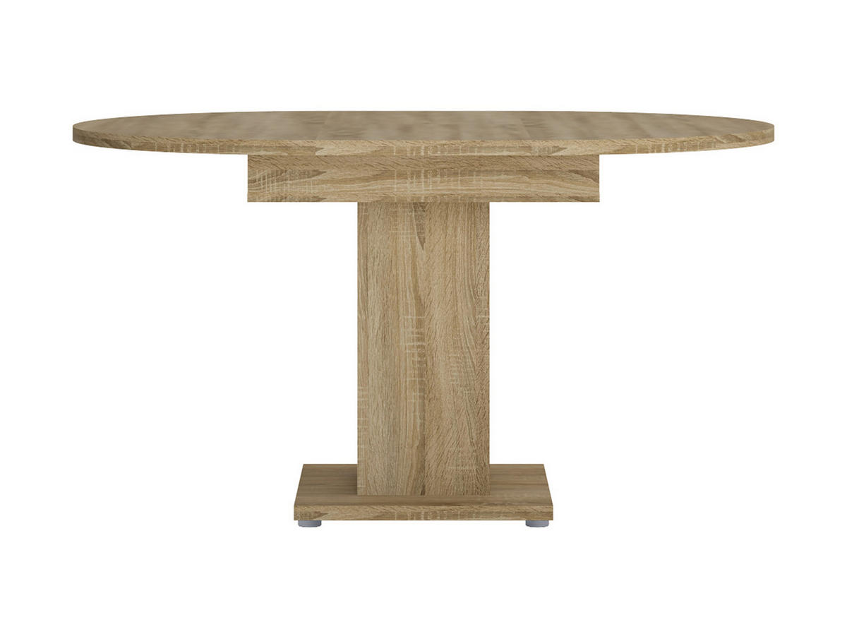 ESSTISCH Rund ausziehbar Sonoma Eiche 100 - 140/76/100 - Sonoma Eiche, Holzwerkstoff (100/100/76cm) - designimpex