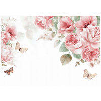 FOTOTAPETE Blumen Rosen Rosa Schlafzimmer 400x280 - Multicolor, Papier (400/280cm) - Wallarena