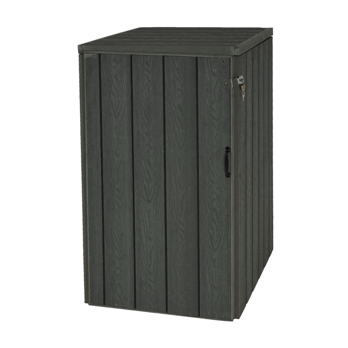 1-/2ER WPC-MÜLLTONNENVERKLEIDUNG Grau - Grau, Metall (80/117/105cm) - Jamb