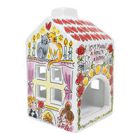 TEELICHTHALTER Herzen in Bunt - 14,5cm - Multicolor, Keramik (8.5/14.5/8.3cm) - Blond Amsterdam