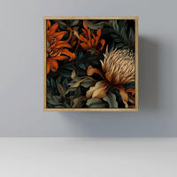 SIDEBOARD DAWN BLOOM, Eichefarben, 57,5x42x57,5 cm, Ohne Füße - Eichefarben/Multicolor, Holzwerkstoff (57.5/57.5/42cm) - SpaceRebels