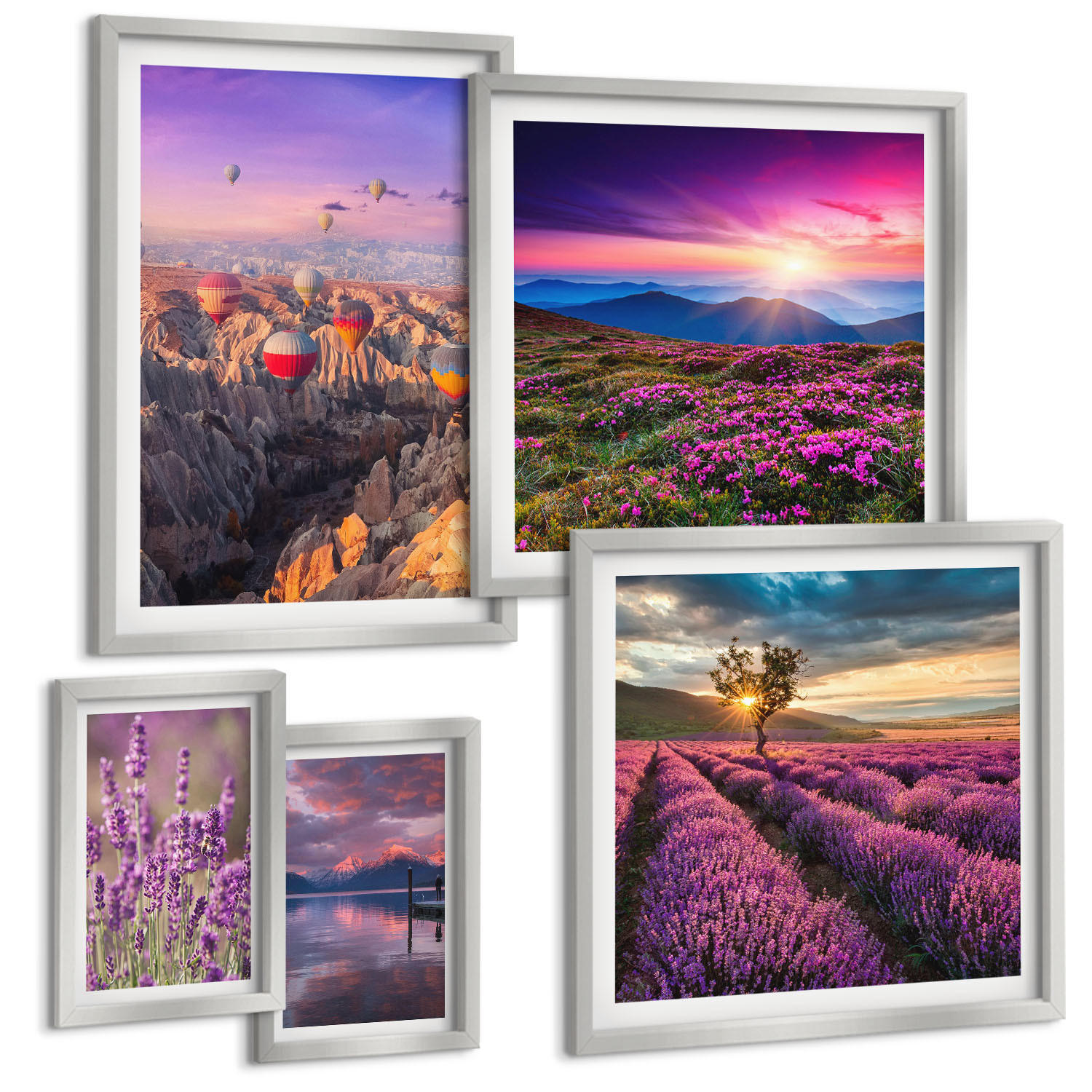 Tulup Bilder Silber 40x60 cm