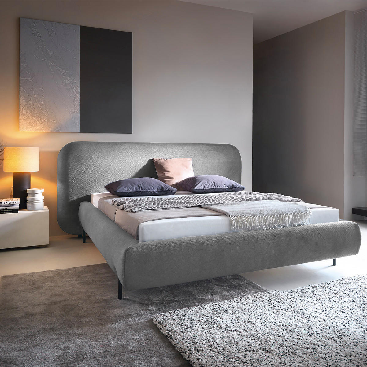 BOXBETT 180/200 Tobias Grau - Grau, Holz (180/200cm) - Petits-meubles