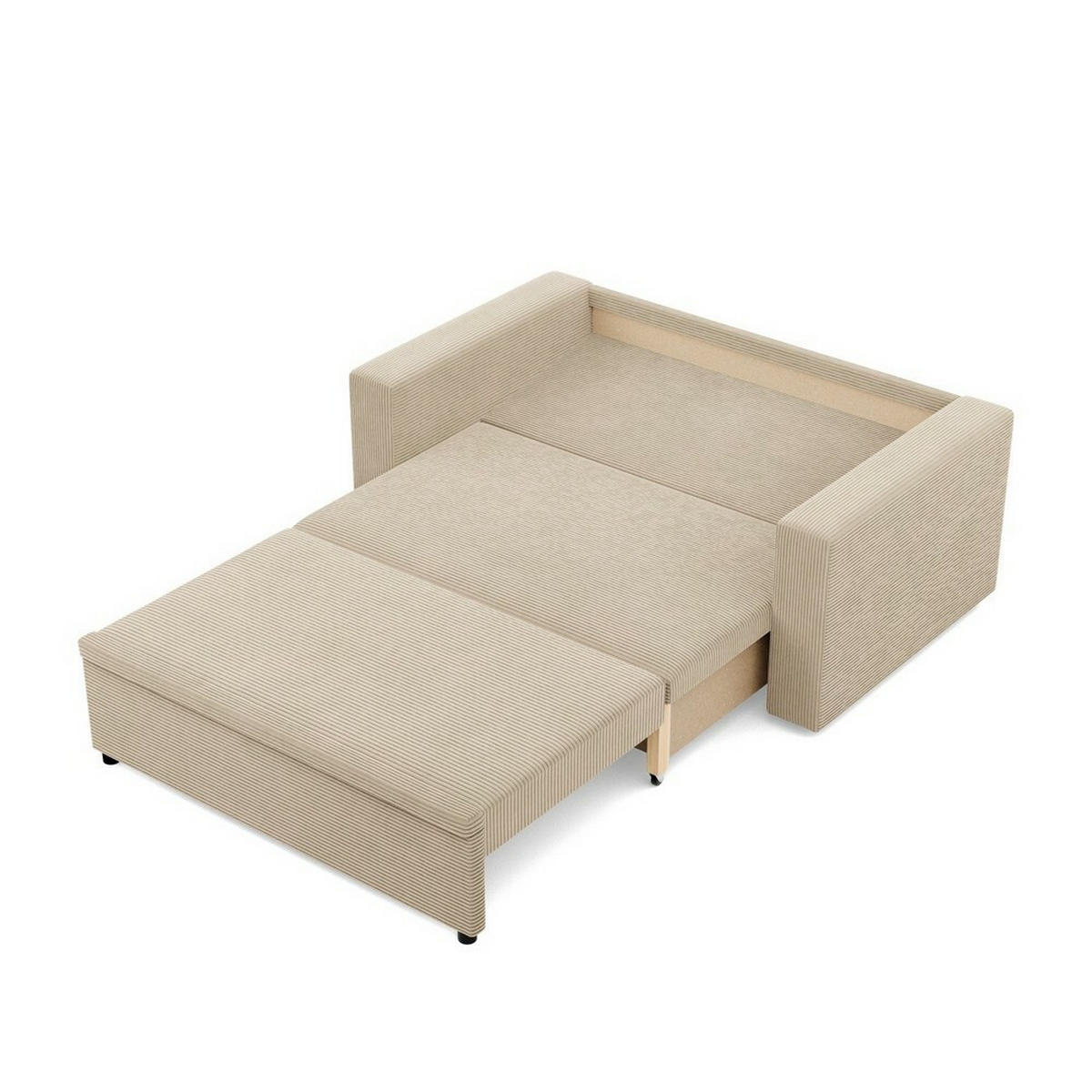 SOFA Neo mit gerader Armlehnen beige - Beige, Textil (148/90/87cm) - SIMKAM Furniture