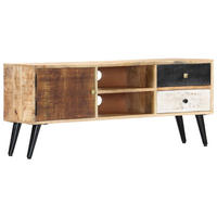 TV-SCHRANK 115/30/47 Cm Mango-Massivholz - Braun, Holz (115/47/30cm) - vidaXL