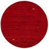 NATUR TEPPICH INDO NEPAL GABBEH SHIVA RUND - Rot, Textil (200/200cm) - Pergamon