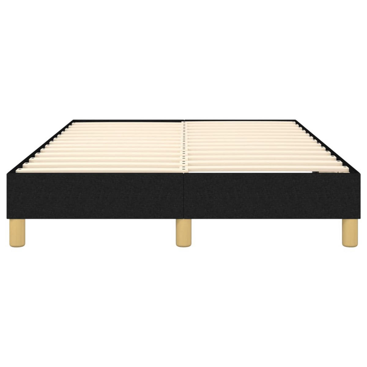 POLSTERBETT Quinn 120/203 cm - Schwarz, Holzwerkstoff (120/200cm) - Nettlife