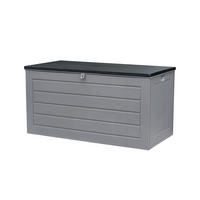 AUFLAGENBOX Aik 680 Liter Grau Kunststoff - Grau, Kunststoff (80/175/120cm) - Green Spirit