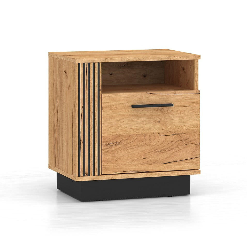 NOČNÝ STOLÍK Solal Drevo - hnedá, kompozitné drevo (50/55/35cm) - Petits-meubles