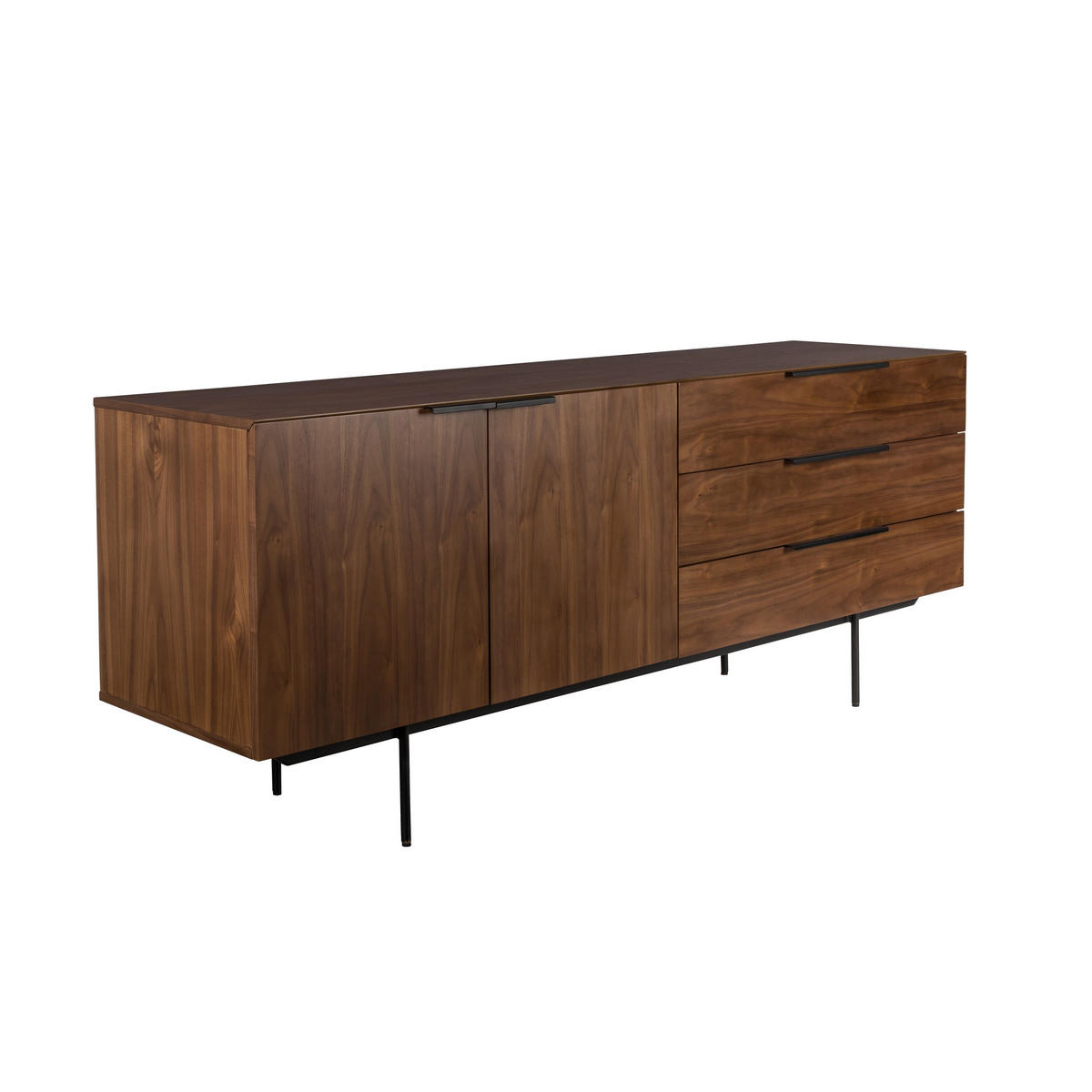 SIDEBOARD Travis Walnussfarbe - Braun, Holzwerkstoff (180/70.5/45cm) - Zuiver