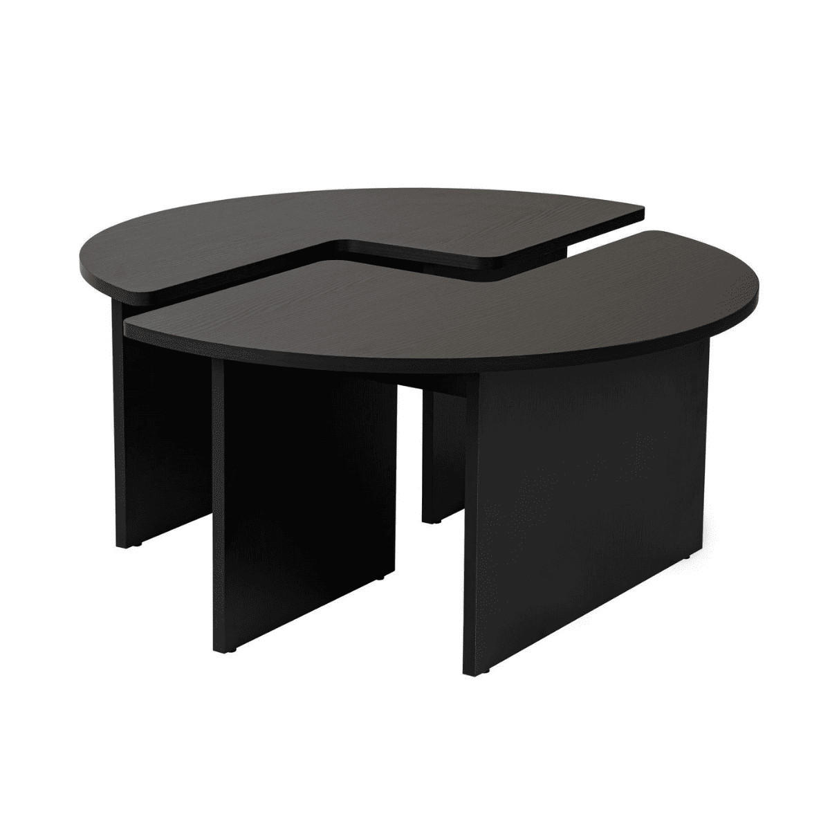 Calicosy Couchtisch Schwarz 90x41x90 cm