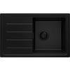 SPÜLBECKEN Kopenhagen Easy, 2-er set Alles Schwarz 70/44 cm 1 Becken + Ablauf-Set ab 45er Unterschrank - Schwarz, Kunststoff (70/20/44cm) - Primagran