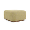 POUF Strukturstoff Stoff Gelb - Currygelb/Gelb, Holz/Textil (83/95/41cm) - Makamii