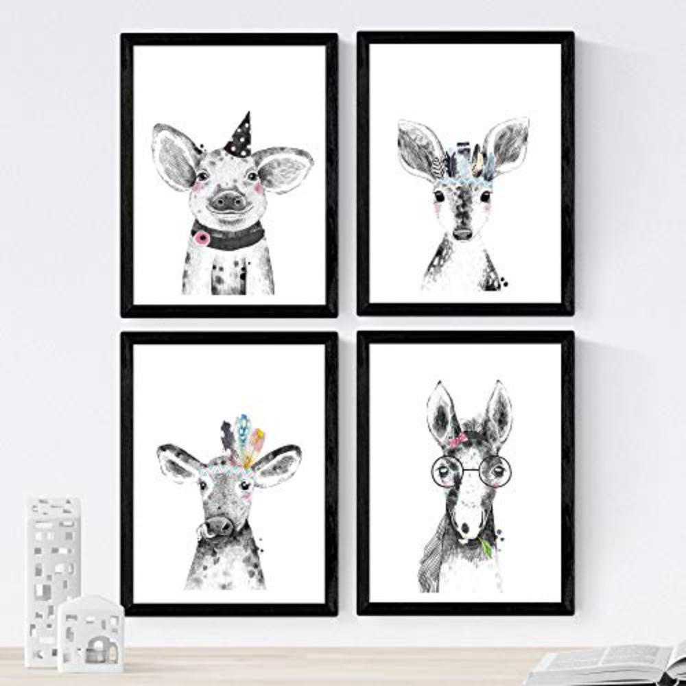 Nacnic Poster Schwarz 29.7x3 cm