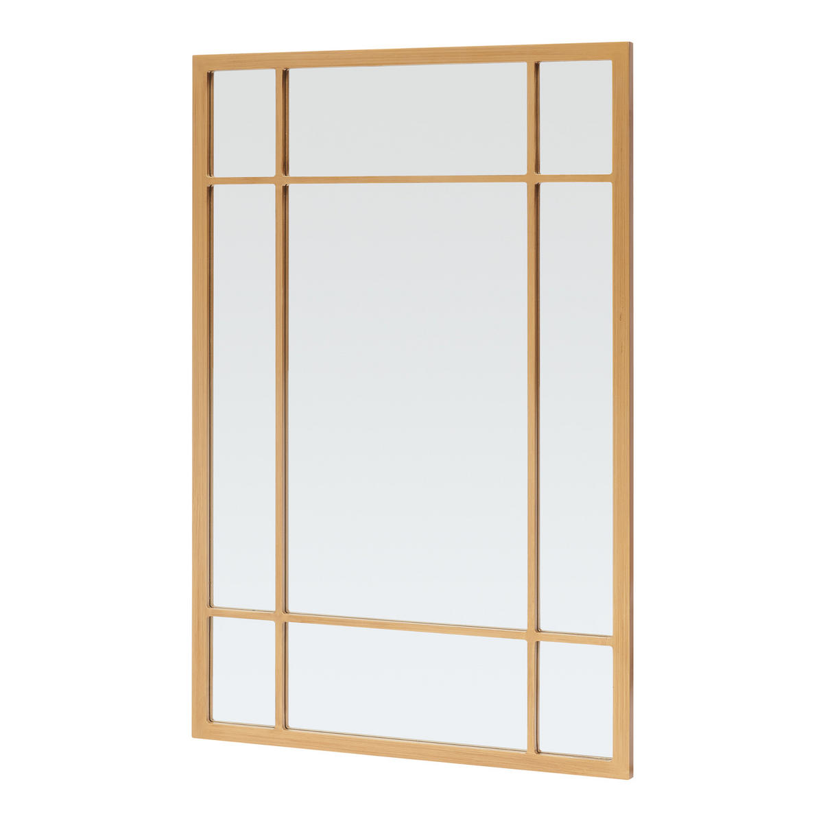 WANDSPIEGEL Colobraro - Goldfarben, Glas/Holzwerkstoff (60/90/1.8cm) - [en.casa]