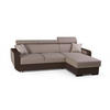 ECKSOFA - Pedro - Tofii - Haselnussfarben, Textil (236/165cm) - Möblo