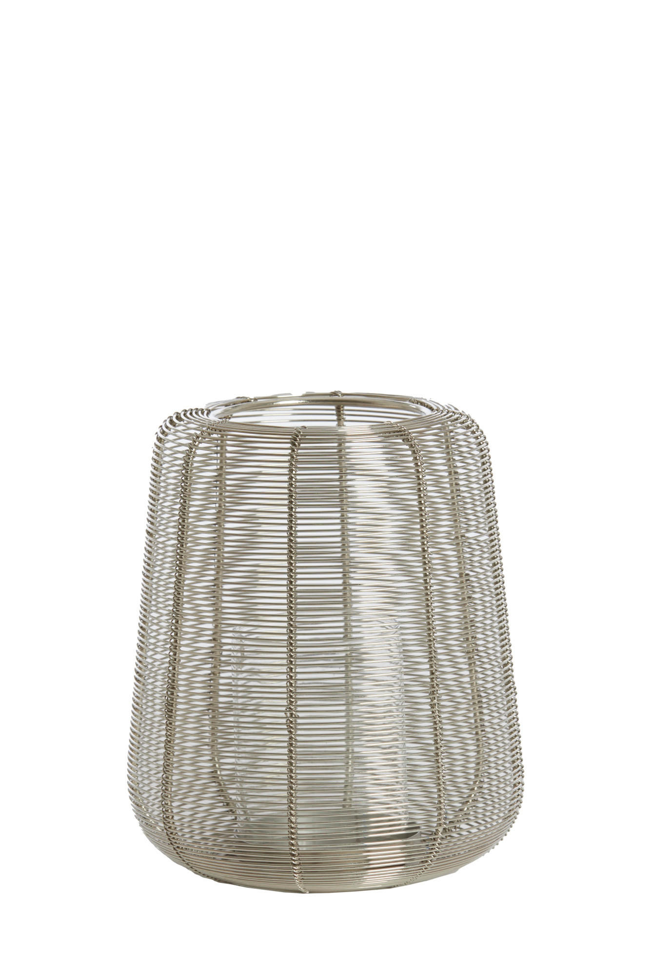 WINDLICHT Adeta Silber Ø18/21 cm - Silberfarben, Metall (18/21/18cm) - Light & Living