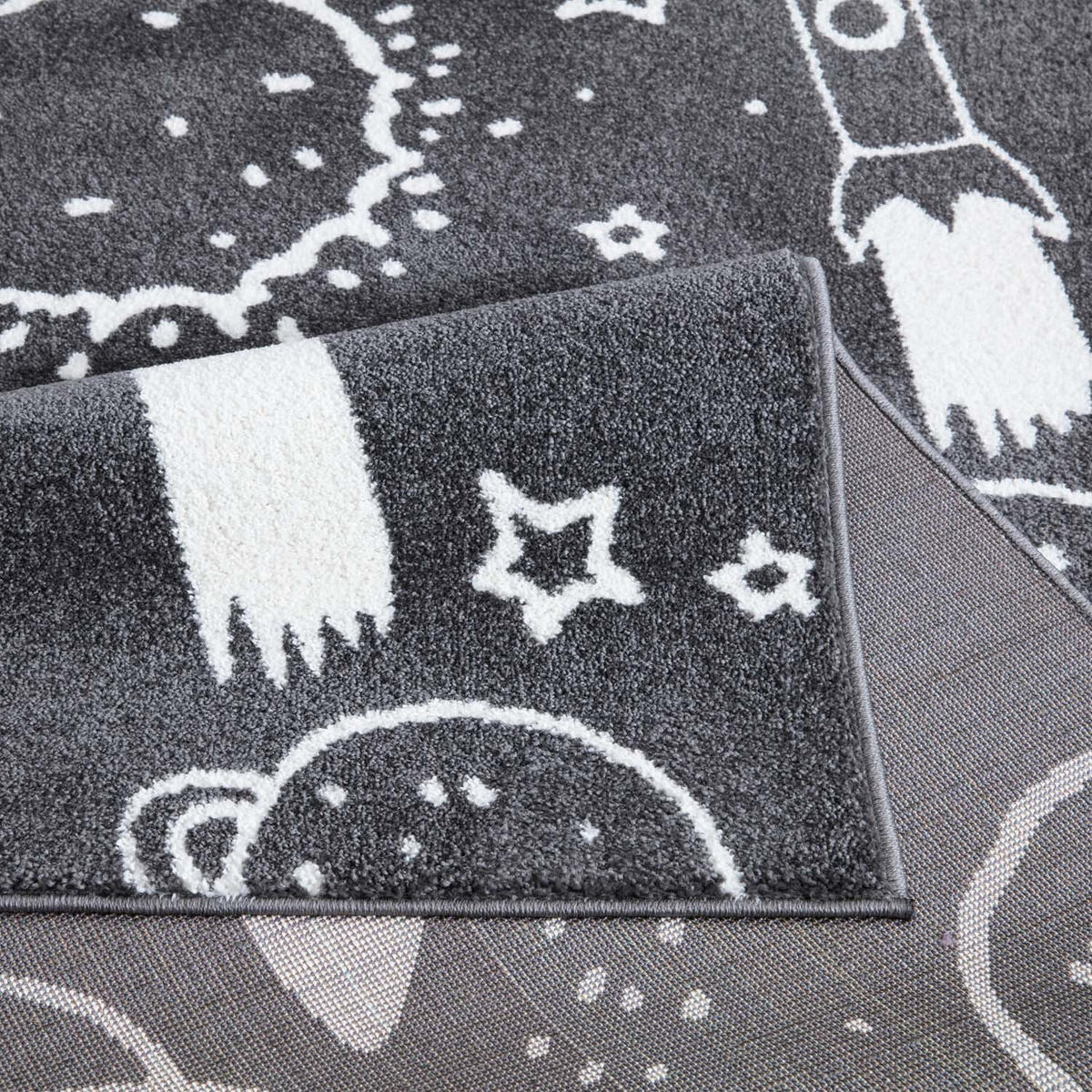 KINDERTEPPICH Anime 912 Grau 80x150 cm - Grau, Textil (80/150cm) - carpet city
