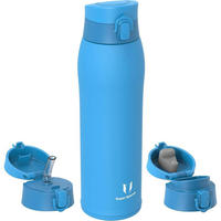 TRINKFLASCHE Edelstahl 950 ml Himmelblau - Blau, Metall (8.4/8.4cm)