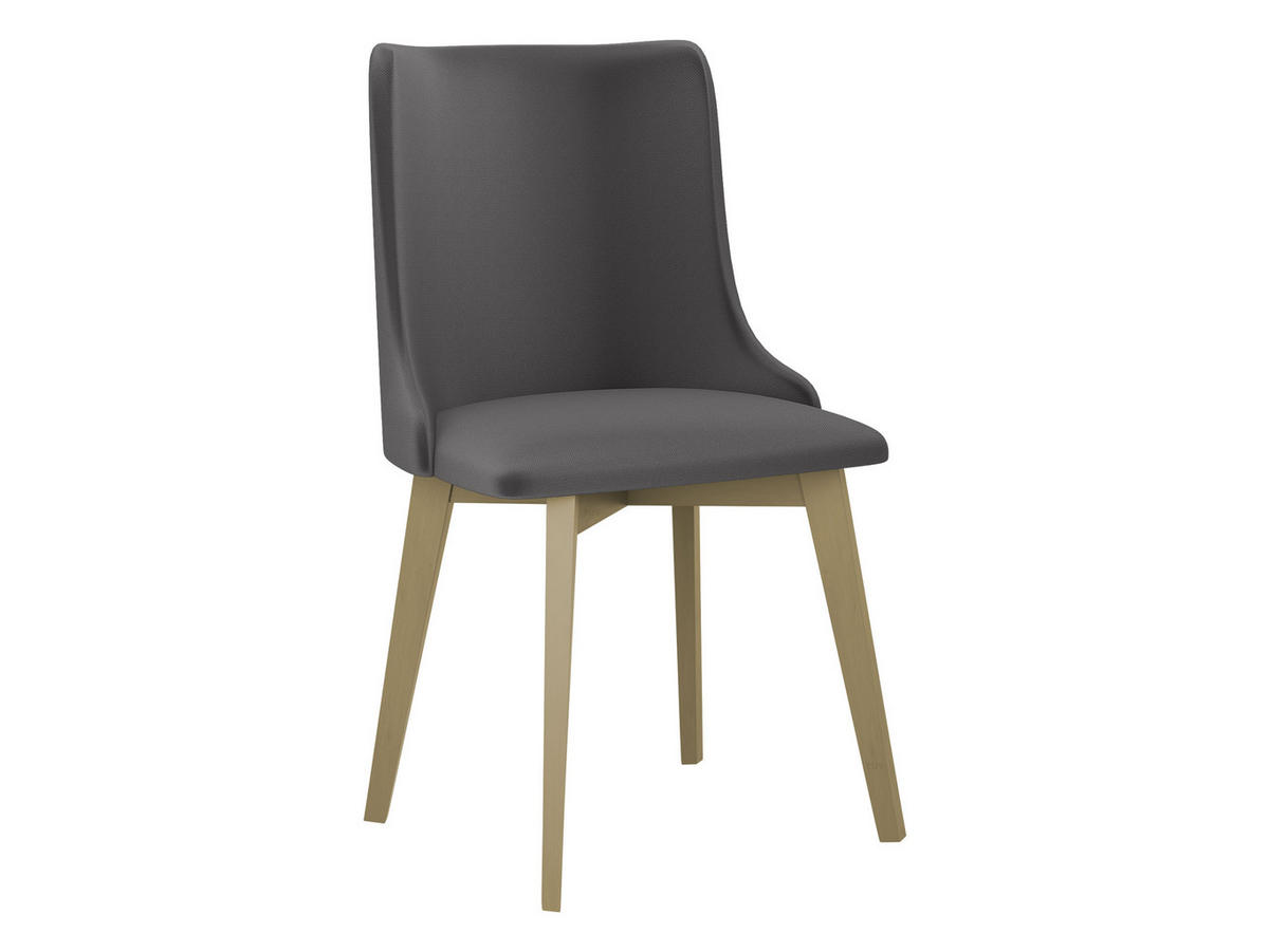 STUHL Monti 5, Holzfarbe: Sonoma - Eichefarben/Dunkelgrau, Holz (48/83/53cm) - MIRJAN24