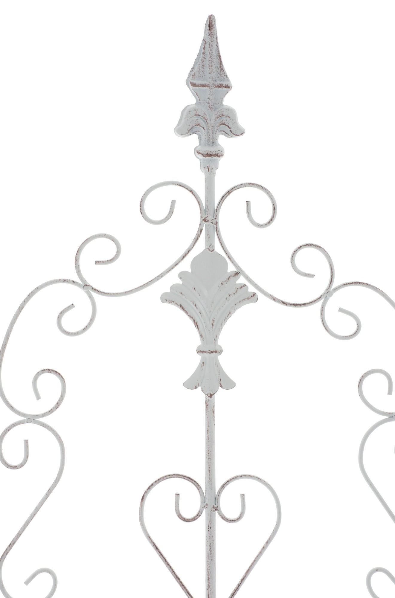RANKGITTER 2er Set Metall antik weiß - Weiß, Metall (35/122/1cm) - CLP