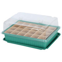 AUSSAATBOX Basic Grün 27.5/20/7 cm Kunststoff - Grün, Kunststoff (7cm) - Mondex