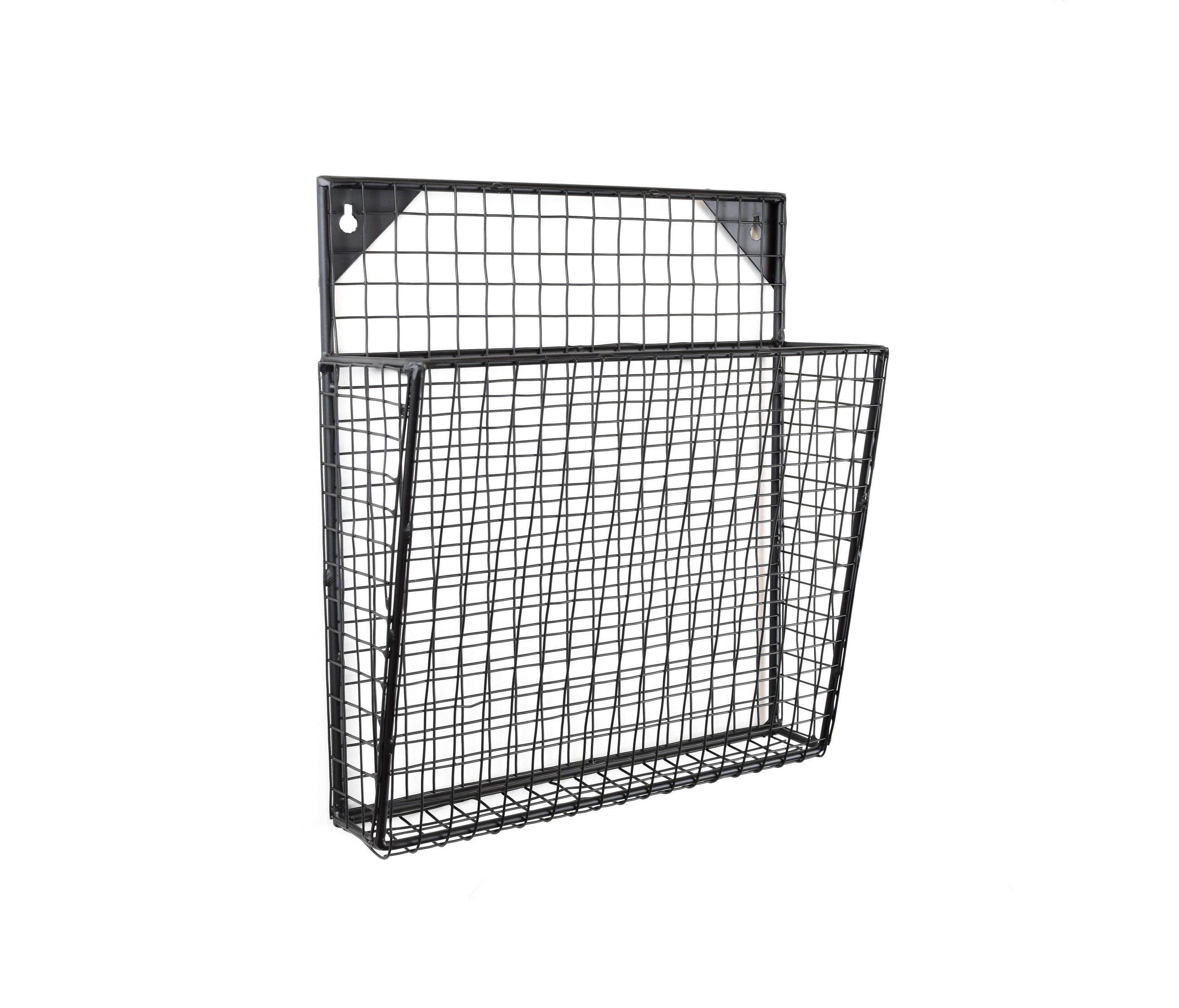 ZEITSCHRIFTENSTÄNDER Wiva Schwarz - Schwarz, Metall (30/33/10cm) - LOFT42