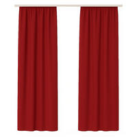 GARDINE Universalband "blickdicht" 2er Pack Rot 140x245 cm - Rot, Textil (140/245cm) - Bestlivings