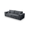 SCHLAFSOFA Sekwana Dunkelgrau (Poso 34) - Dunkelgrau, Textil (255/85/105cm) - Fedve