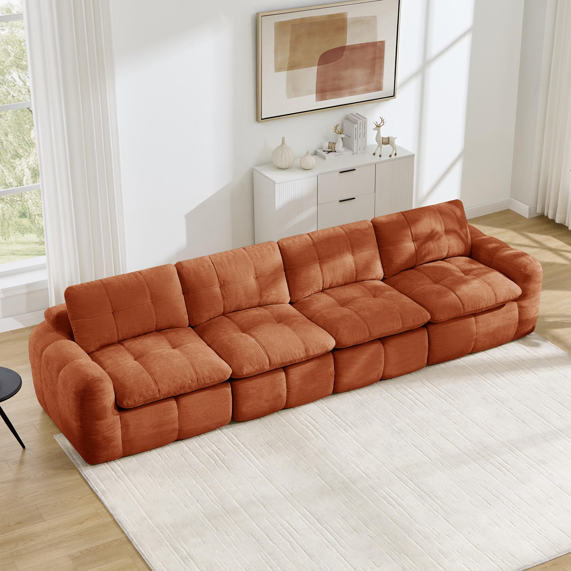 ComfortXL 4-Sitzer-Sofa Orange 97x68x334 cm