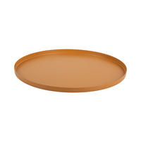 SERVIERTABLETT Servir 35/35/1 cm - Gelb, Metall (35/1/35cm) - Present Time