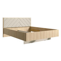 DOPPELBETT Villa Eiche Barista / Wüstensand 170 / 210 / 97cm - Eichefarben/Braun, Holz/Holzwerkstoff - Feldmann-Wohnen