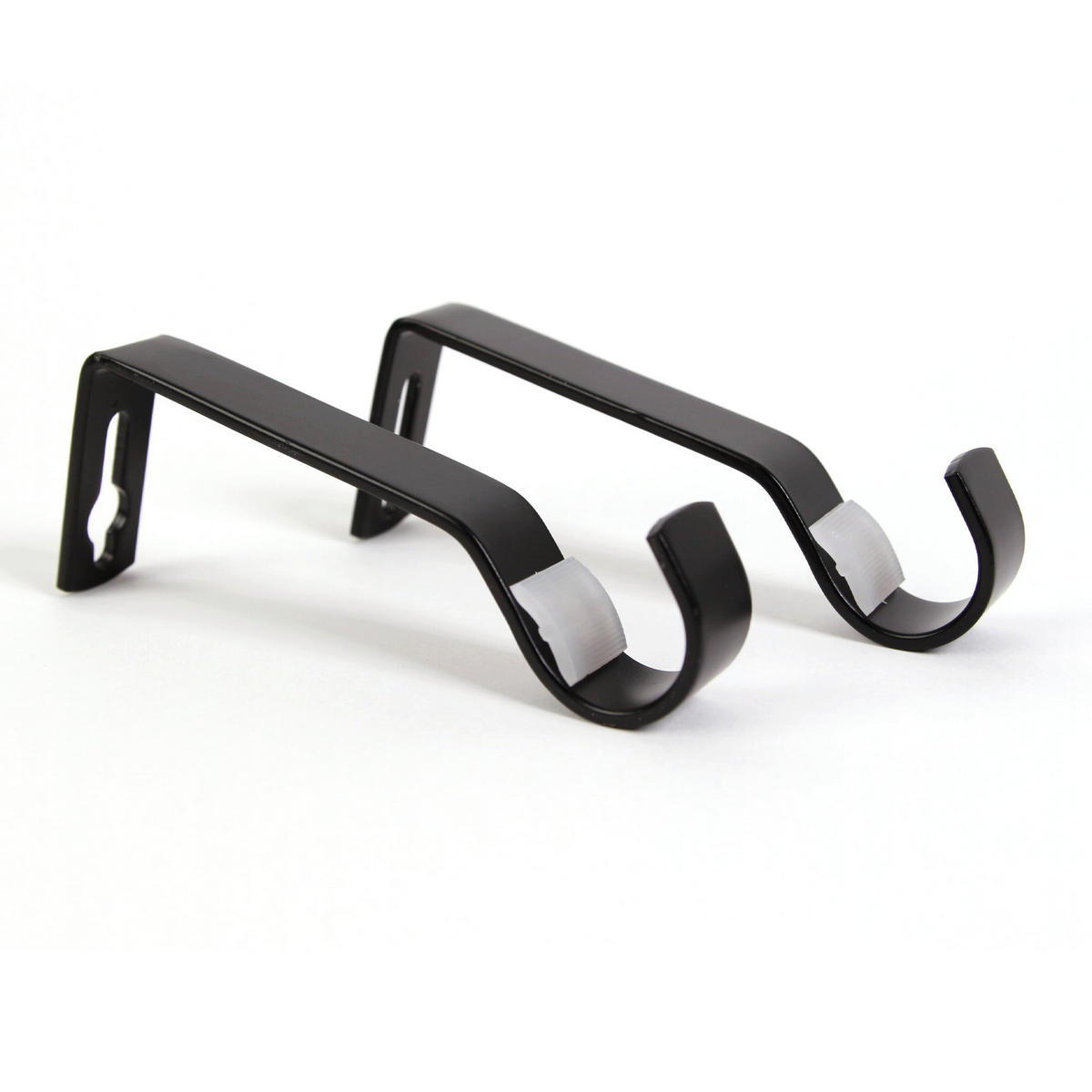GARDINENSTANGE 1-lauf Kegel - Schwarz, Metall (140cm) - Deco-Raum