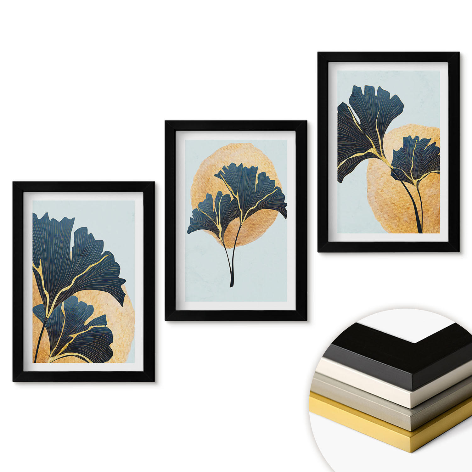 ArtPrintCave Wandbilder Schwarz 20x30 cm