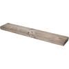 WANDREGAL rustikales 15/3,8/50 cm unbehandelt - Braun, Holz (50/3.8/15cm)