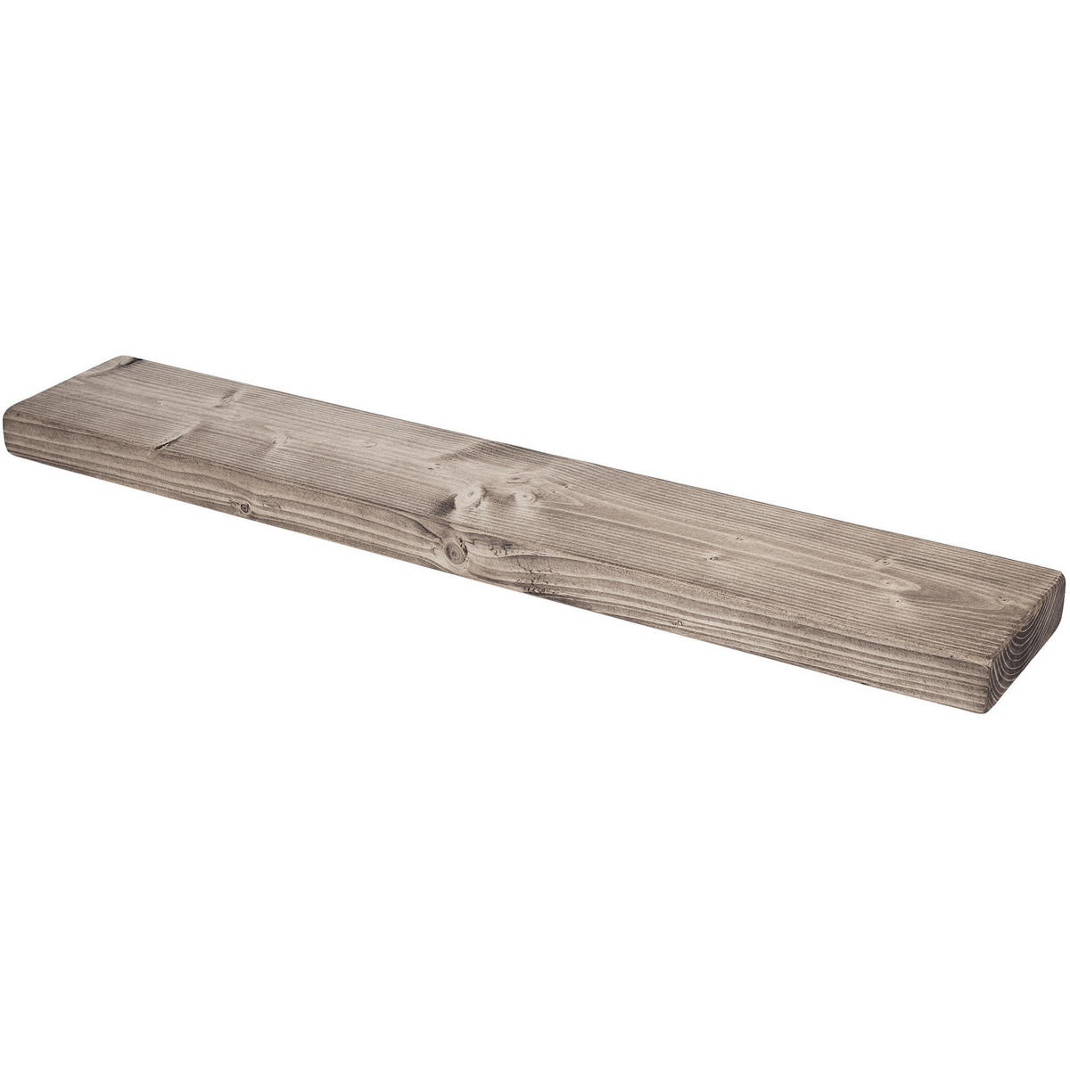 WANDREGAL rustikales 15/3,8/50 cm unbehandelt - Braun, Holz (50/3.8/15cm)