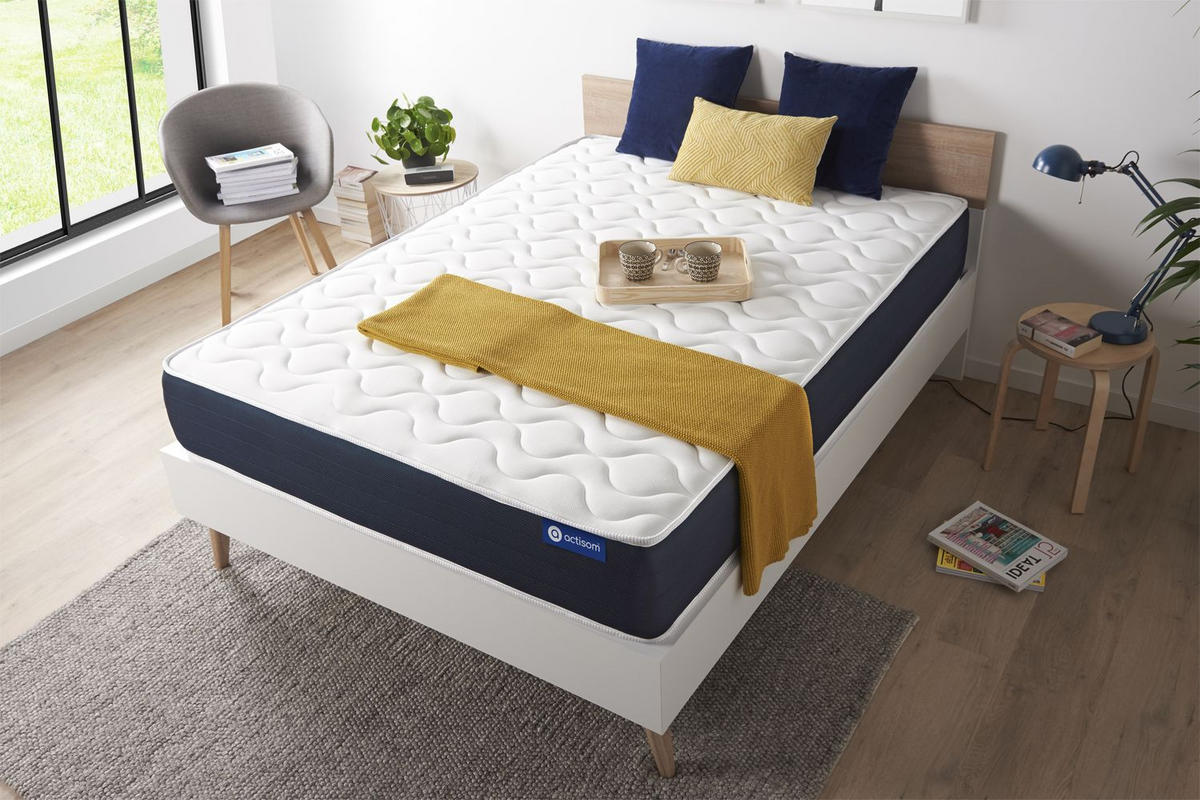 MATRATZE Actilatex life Latex und Memory-Schaum 120 x 190 cm h4 - Weiß, Textil (120/190cm) - ACTISOM