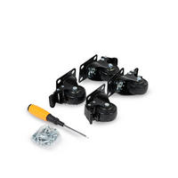 SCHWERLAST-ROLLEN 50mm 4 Stück - Schwarz, Kunststoff/Metall (50/70/70cm) - bestTools
