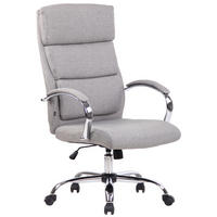 BÜROSTUHL Bradley, Stoff Grau - Grau, Textil/Metall (64/122/70cm) - TPFLiving