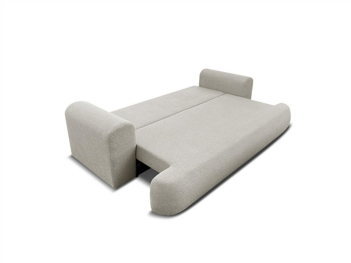 SCHLAFSOFA Anike Inkl. Polsterhocker - Altrosa, Holzwerkstoff/Textil (240/78/110cm) - Fun Möbel