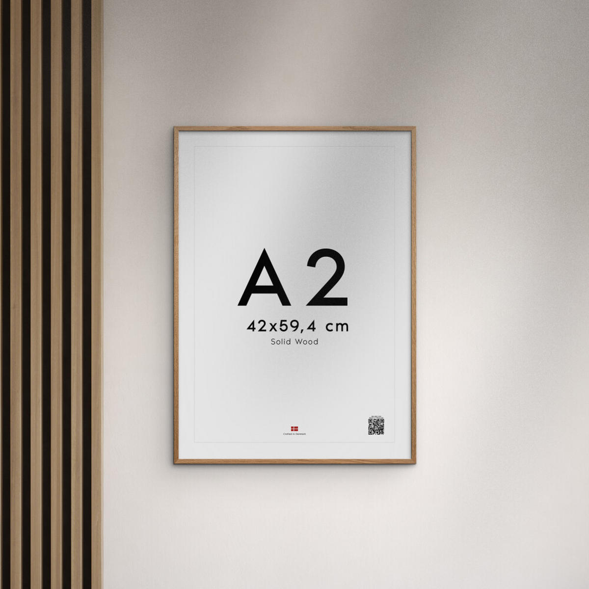 RAHMEN Eichenholz Acryl - Eichefarben, Holz/Papier (42/59.4/2cm) - Poster&Frame